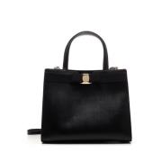 Zwarte Vara Schoudertas Salvatore Ferragamo , Black , Dames