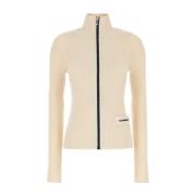 Ivoor Wolmix Vest Jil Sander , Beige , Dames