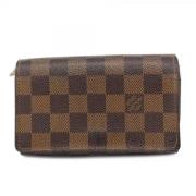 Pre-owned Fabric wallets Louis Vuitton Vintage , Brown , Dames