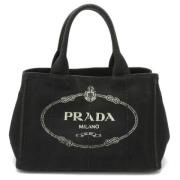 Pre-owned Canvas prada-bags Prada Vintage , Black , Dames