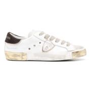 Fluwelen Sneaker met Suède Details Philippe Model , White , Dames