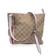 Pre-owned Leather gucci-bags Gucci Vintage , Beige , Dames