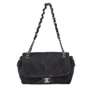 Pre-owned Leather chanel-bags Chanel Vintage , Black , Dames