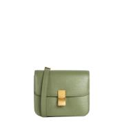 Pre-owned Leather celine-bags Celine Vintage , Green , Dames