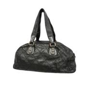 Pre-owned Leather chanel-bags Chanel Vintage , Black , Dames