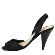 Pre-owned Fabric sandals Oscar De La Renta Pre-owned , Black , Dames