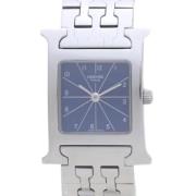 Pre-owned Metal watches Hermès Vintage , Blue , Dames