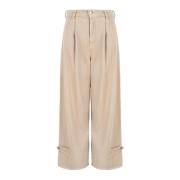 Stijlvolle Jeans met Rits en Knoop Emporio Armani , Beige , Dames