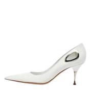 Pre-owned Leather heels Sergio Rossi Pre-owned , White , Dames