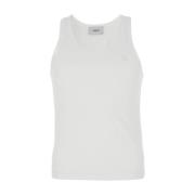 Wit Logo Tanktop Lichtgewicht Coperni , White , Heren