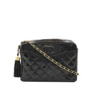 Pre-owned Leather chanel-bags Chanel Vintage , Black , Dames