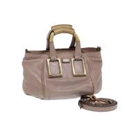 Pre-owned Leather handbags Chloé Pre-owned , Pink , Dames