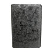 Pre-owned Leather wallets Louis Vuitton Vintage , Black , Heren