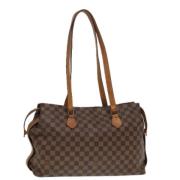 Pre-owned Canvas totes Louis Vuitton Vintage , Brown , Dames