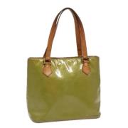 Pre-owned Leather handbags Louis Vuitton Vintage , Green , Dames