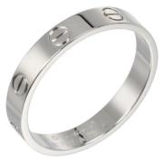 Pre-owned Metal rings Cartier Vintage , Gray , Dames