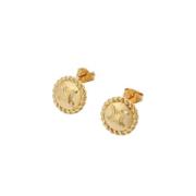 Pre-owned Yellow Gold earrings Celine Vintage , Yellow , Dames