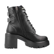 Veterschoenen met hak Mtng , Black , Dames