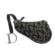 Pre-owned Canvas wallets Dior Vintage , Black , Dames