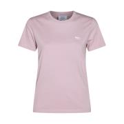 Roze Katoenen Logo T-shirt Maison Kitsuné , Pink , Dames