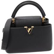 Pre-owned Leather handbags Louis Vuitton Vintage , Black , Dames