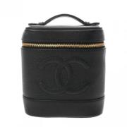 Pre-owned Leather chanel-bags Chanel Vintage , Black , Dames