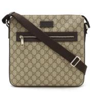 Pre-owned Canvas gucci-bags Gucci Vintage , Beige , Dames