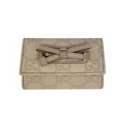 Pre-owned Fabric key-holders Gucci Vintage , Beige , Dames