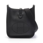 Pre-owned Leather shoulder-bags Hermès Vintage , Black , Dames