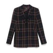 Tartan Check Jas Zwart Paul Smith , Black , Dames