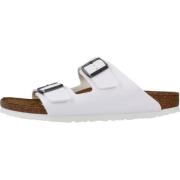 Sliders Birkenstock , White , Heren