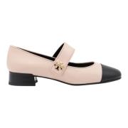 Roze Zwarte Ronde Neus Pumps Tory Burch , Pink , Dames