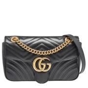 Pre-owned Leather gucci-bags Gucci Vintage , Black , Dames