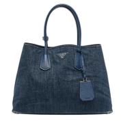 Pre-owned Denim totes Prada Vintage , Blue , Dames