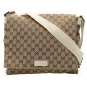 Pre-owned Canvas gucci-bags Gucci Vintage , Beige , Dames