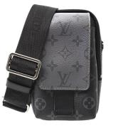 Pre-owned Canvas shoulder-bags Louis Vuitton Vintage , Black , Heren