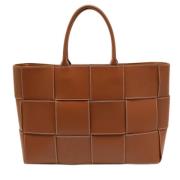 Pre-owned Leather totes Bottega Veneta Vintage , Brown , Dames