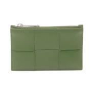 Pre-owned Leather wallets Bottega Veneta Vintage , Green , Dames