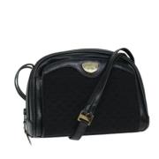 Pre-owned Canvas shoulder-bags Gucci Vintage , Black , Dames