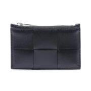 Pre-owned Leather wallets Bottega Veneta Vintage , Black , Dames