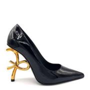 Zwarte Lakbeeldhouwhak Pumps Roberto Festa , Black , Dames