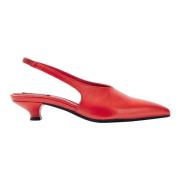 Eros Rode Leren Pumps Alohas , Red , Dames