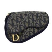 Pre-owned Canvas clutches Dior Vintage , Blue , Dames