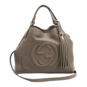 Pre-owned Leather gucci-bags Gucci Vintage , Brown , Dames