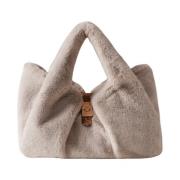 Nuvola Shopper Borbonese , Beige , Dames