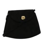 Pre-owned Suede shoulder-bags Salvatore Ferragamo Pre-owned , Black , ...