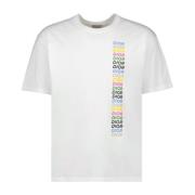 Logo Print Heren T-shirt Dior , White , Heren