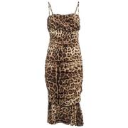 Pre-owned Fabric dresses Dolce & Gabbana Pre-owned , Brown , Dames