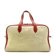 Pre-owned Canvas travel-bags Hermès Vintage , Beige , Dames