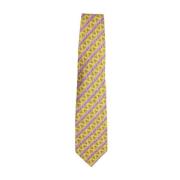 Pre-owned Silk home-office Versace Pre-owned , Yellow , Dames